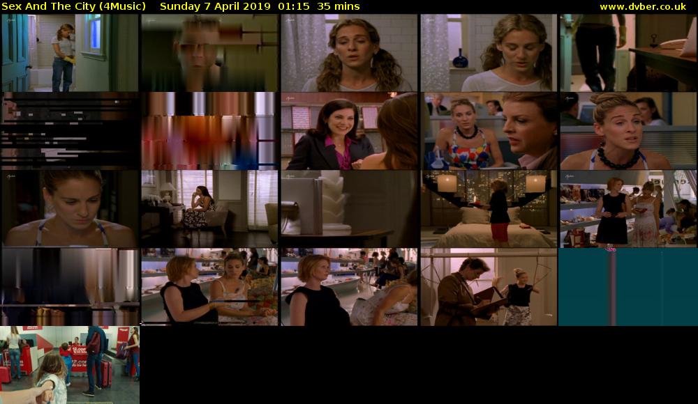 Sex And The City (4Music) Sunday 7 April 2019 01:15 - 01:50