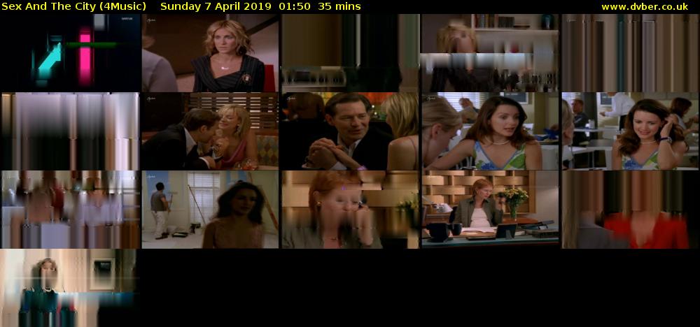 Sex And The City (4Music) Sunday 7 April 2019 01:50 - 02:25