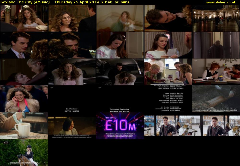 Sex and The City (4Music) Thursday 25 April 2019 23:40 - 00:40