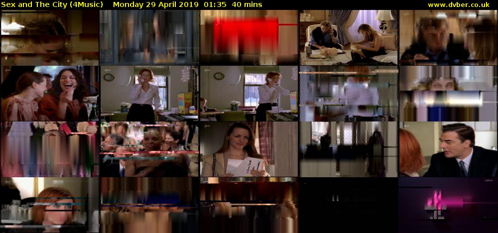 Sex and The City (4Music) Monday 29 April 2019 01:35 - 02:15