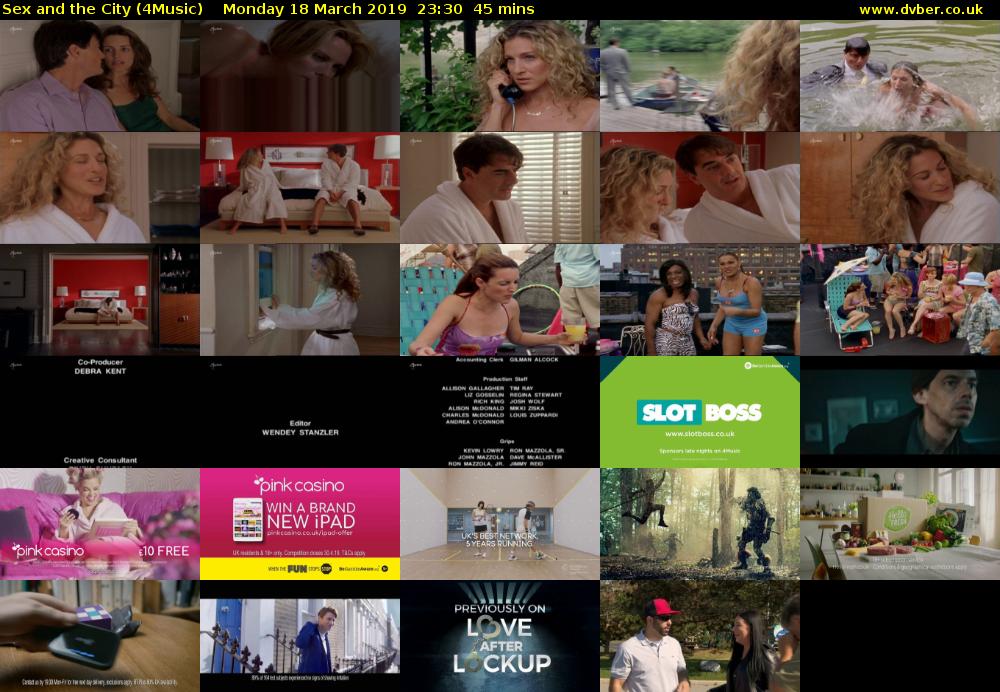 Sex and the City (4Music) Monday 18 March 2019 23:30 - 00:15