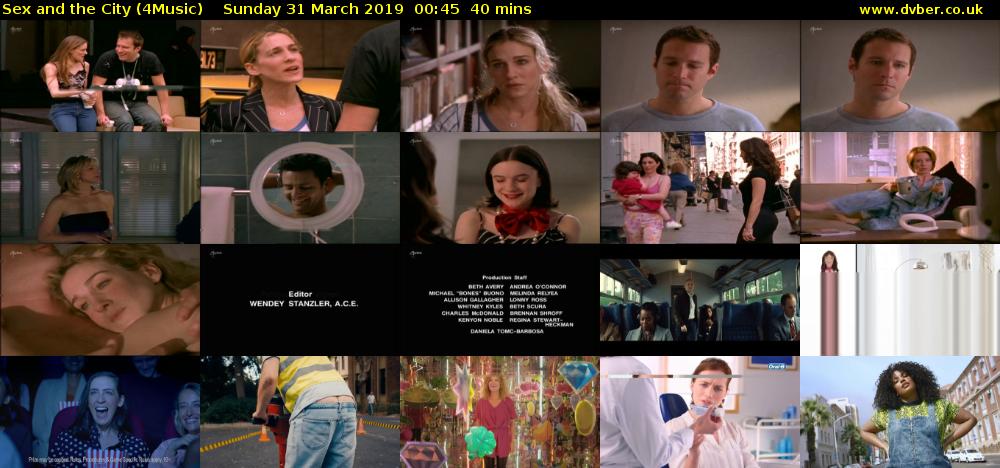 Sex and the City (4Music) Sunday 31 March 2019 00:45 - 02:25