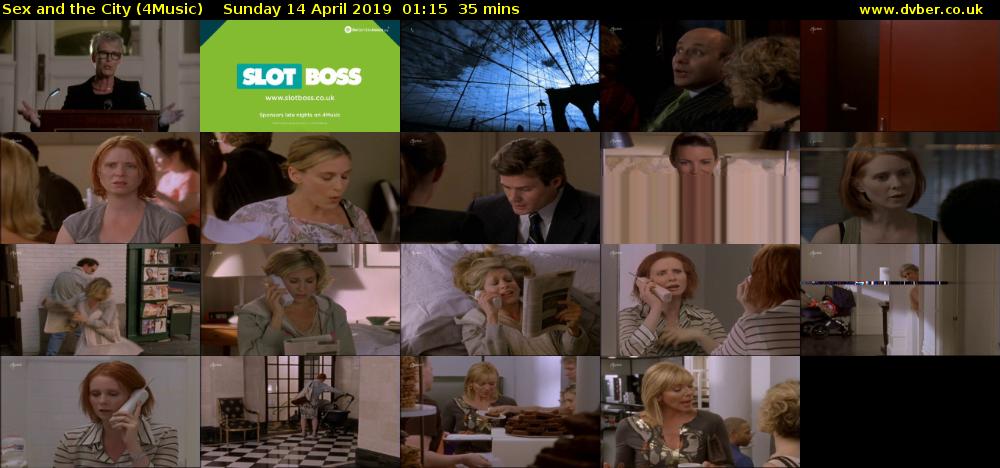 Sex and the City (4Music) Sunday 14 April 2019 01:15 - 01:50