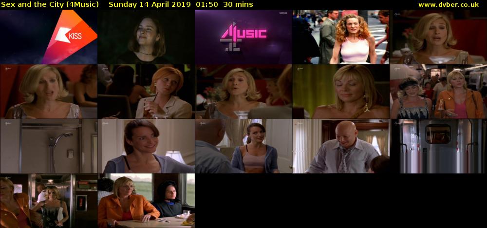 Sex and the City (4Music) Sunday 14 April 2019 01:50 - 02:20