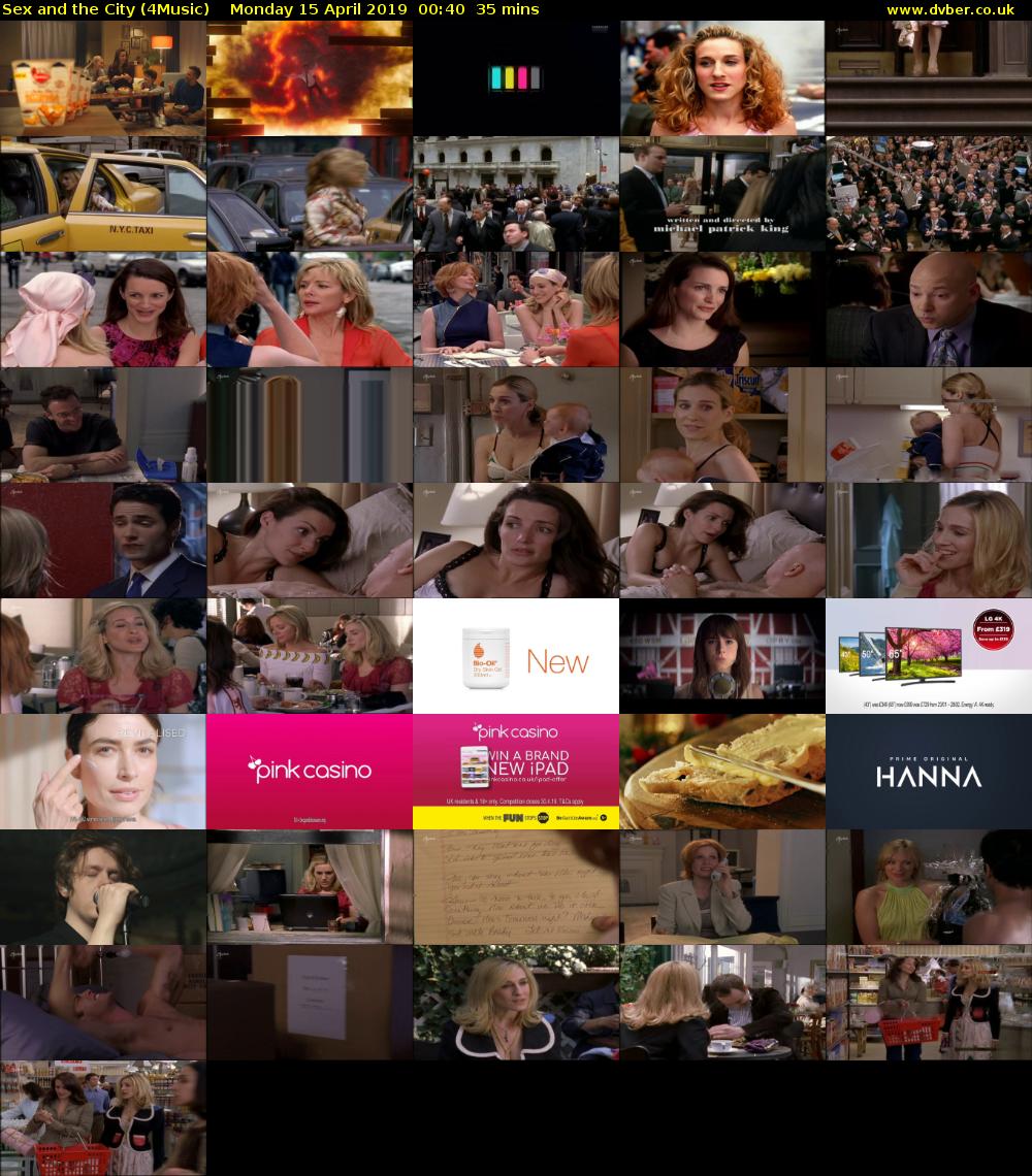 Sex and the City (4Music) Monday 15 April 2019 00:40 - 01:15