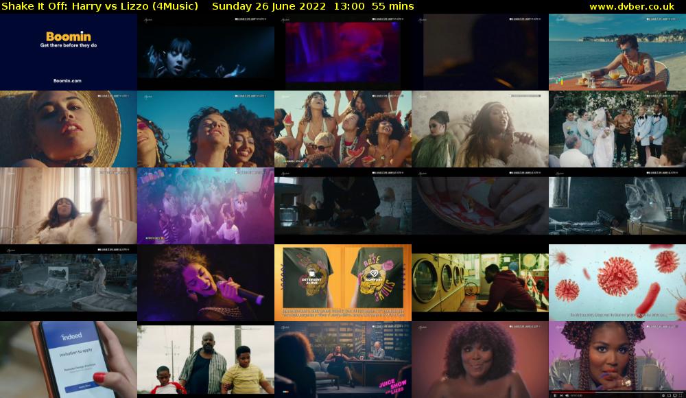 Shake It Off: Harry vs Lizzo (4Music) Sunday 26 June 2022 13:00 - 13:55