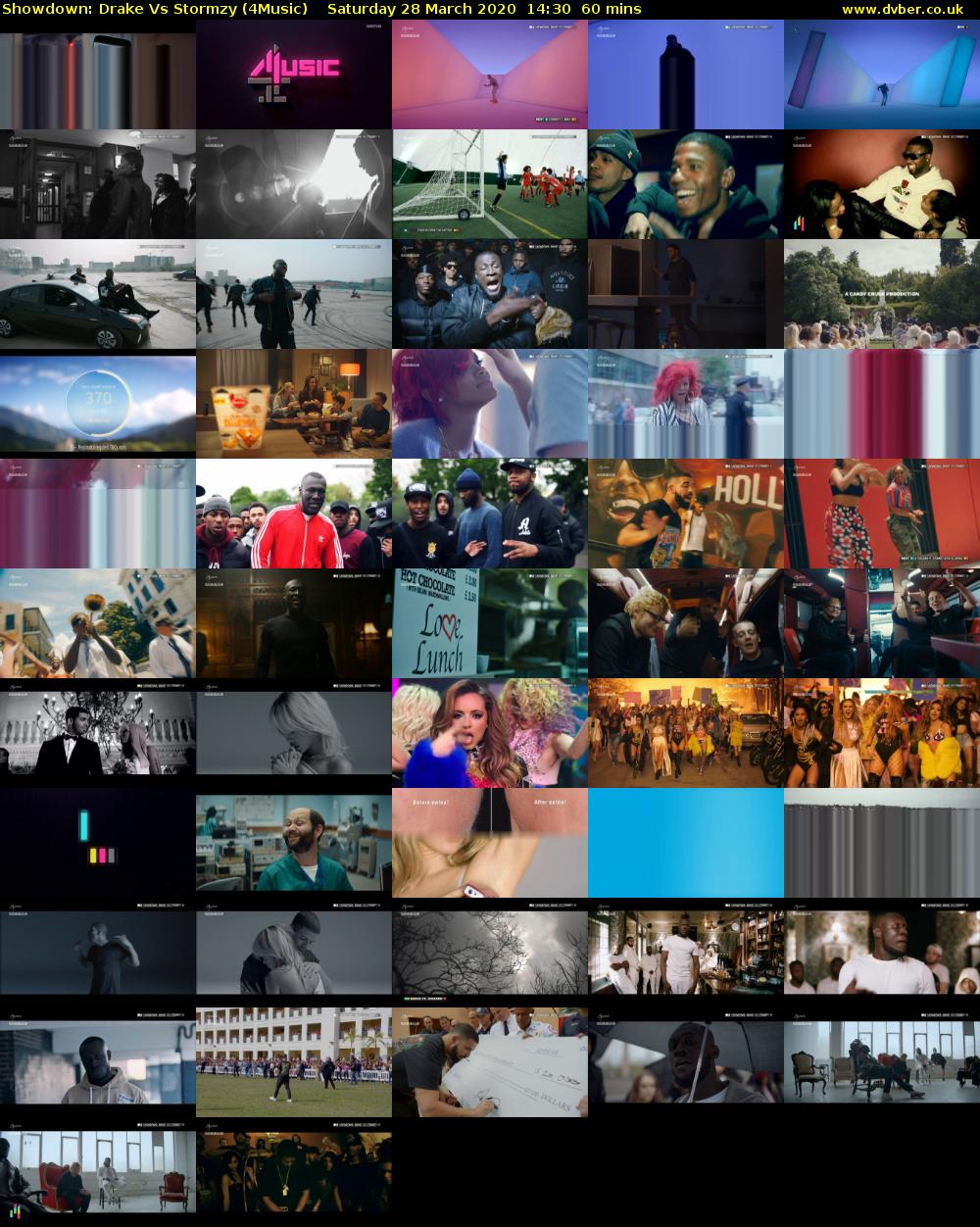 Showdown: Drake Vs Stormzy (4Music) Saturday 28 March 2020 14:30 - 15:30
