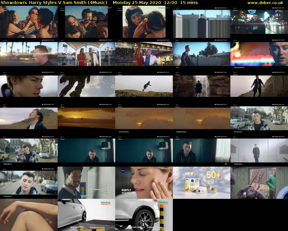Showdown: Harry Styles V Sam Smith (4Music) Monday 25 May 2020 12:00 - 12:15