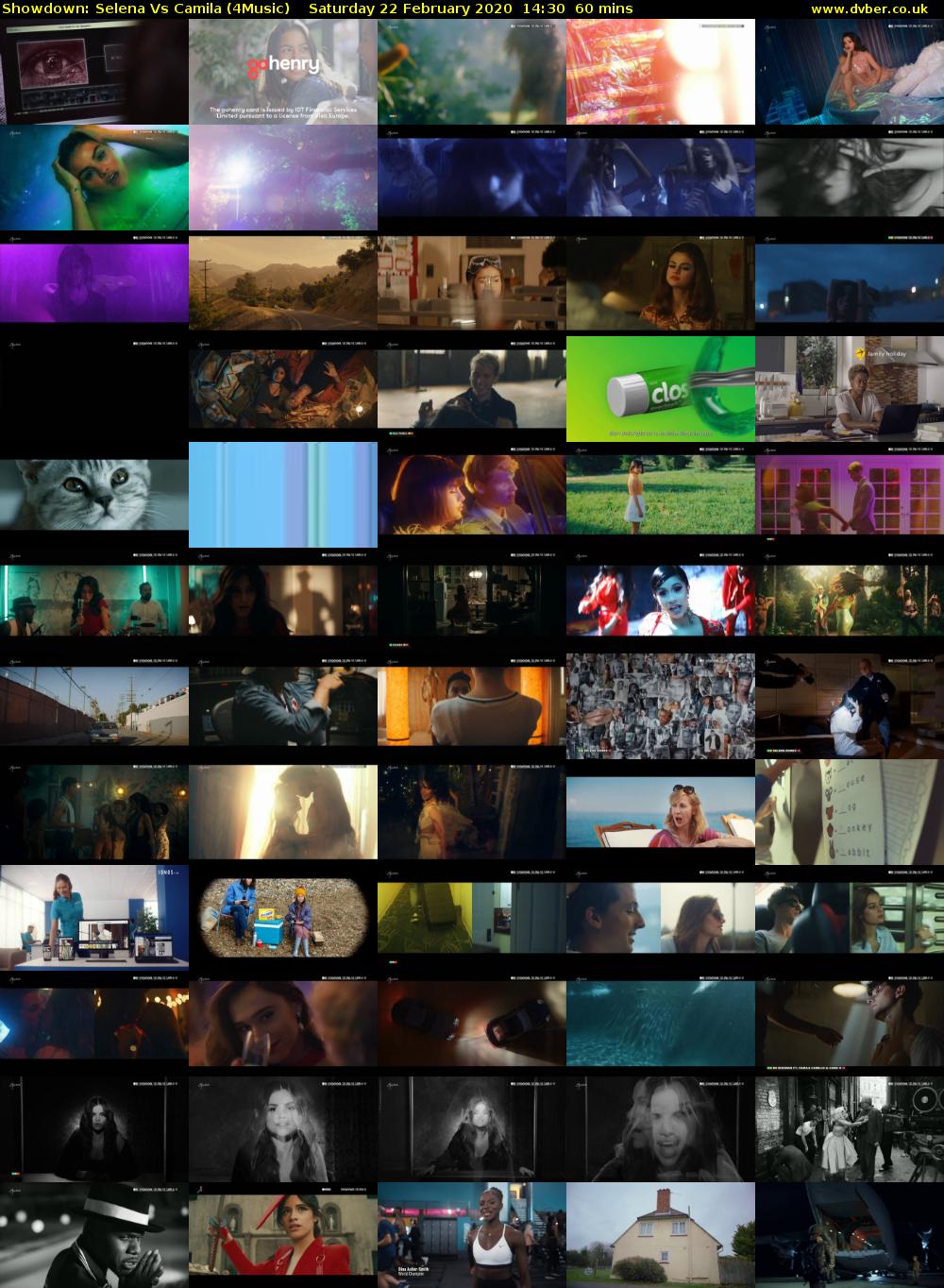 Showdown: Selena Vs Camila (4Music) Saturday 22 February 2020 14:30 - 15:30