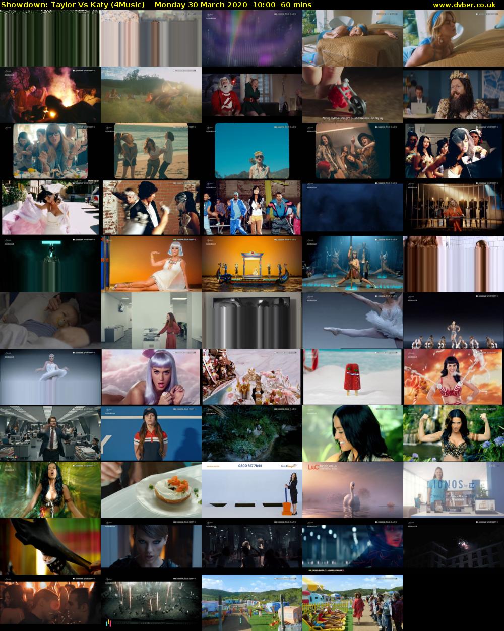 Showdown: Taylor Vs Katy (4Music) Monday 30 March 2020 10:00 - 11:00