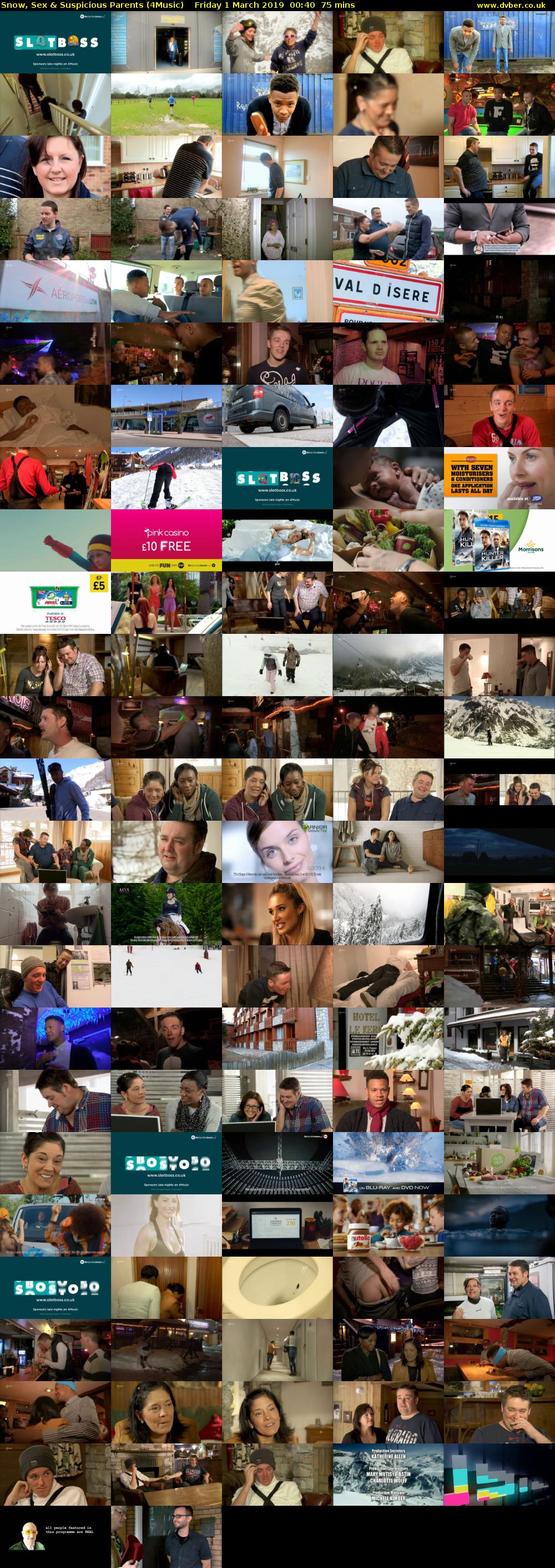 Snow, Sex & Suspicious Parents (4Music) Friday 1 March 2019 00:40 - 01:55