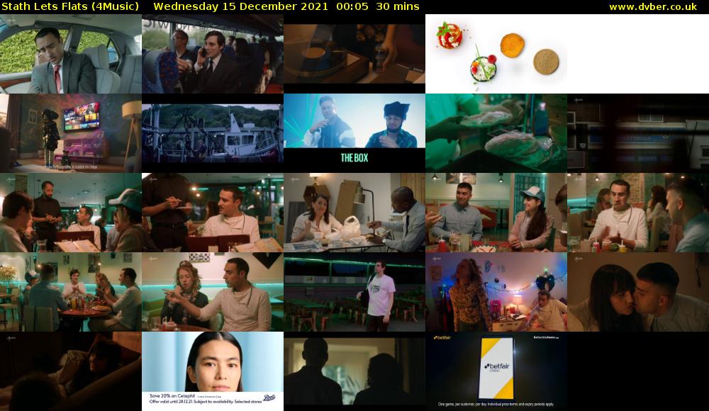 Stath Lets Flats (4Music) Wednesday 15 December 2021 00:05 - 00:35