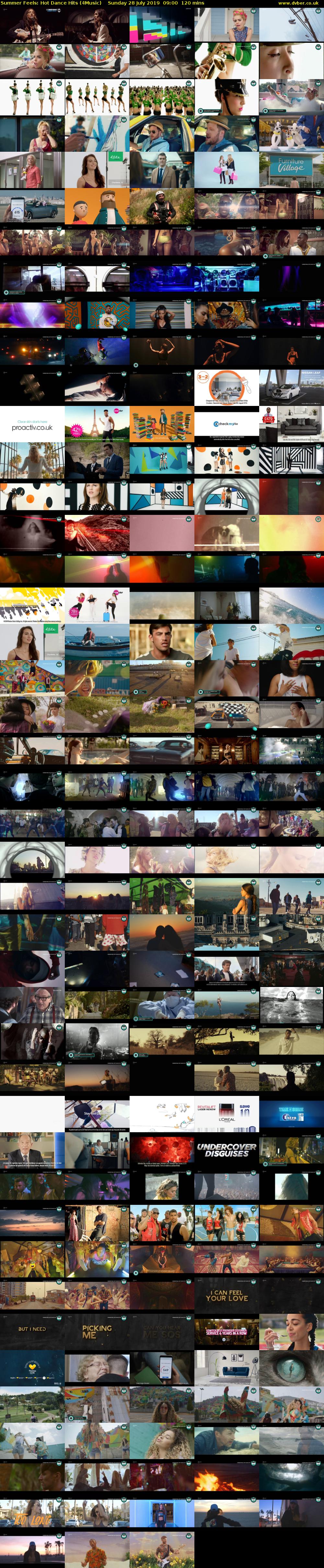 Summer Feels: Hot Dance Hits (4Music) Sunday 28 July 2019 09:00 - 11:00