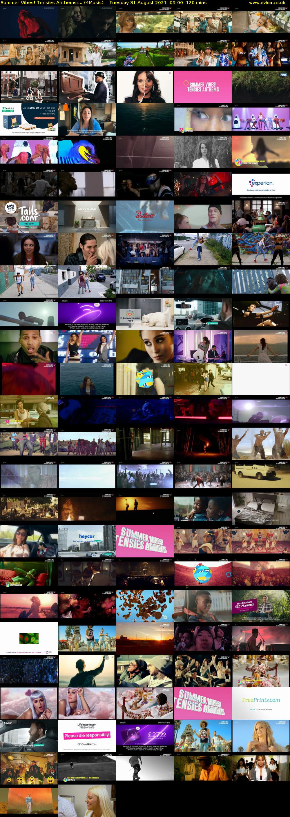 Summer Vibes! Tensies Anthems:... (4Music) Tuesday 31 August 2021 10:00 - 12:00