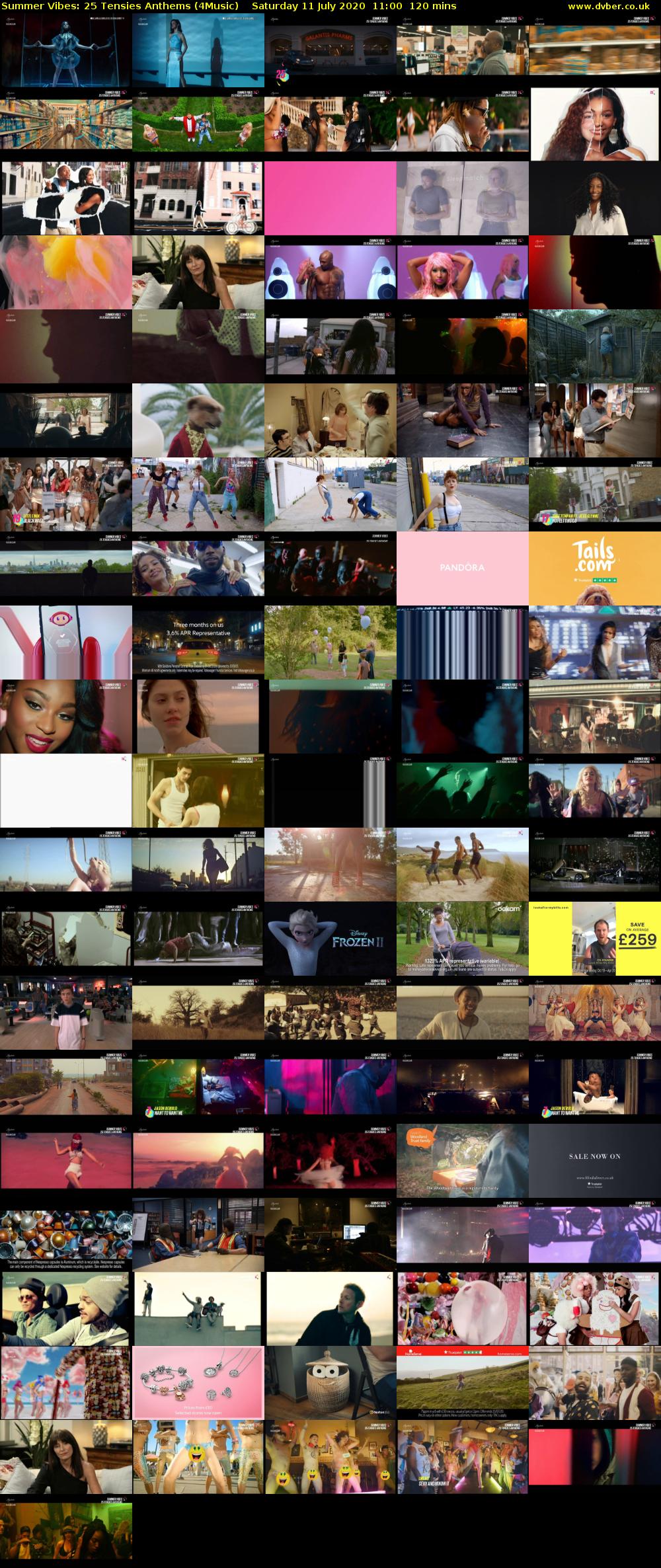 Summer Vibes: 25 Tensies Anthems (4Music) Saturday 11 July 2020 11:00 - 13:00