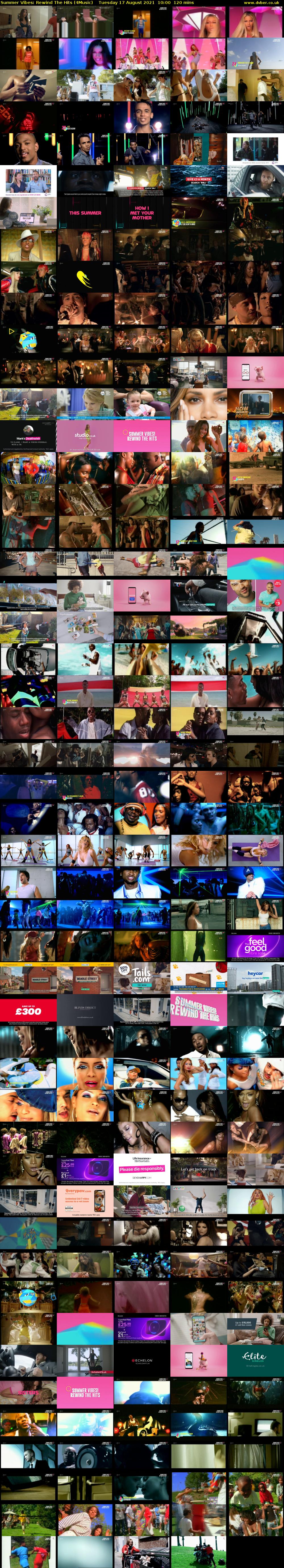 Summer Vibes: Rewind The Hits (4Music) Tuesday 17 August 2021 10:00 - 12:00