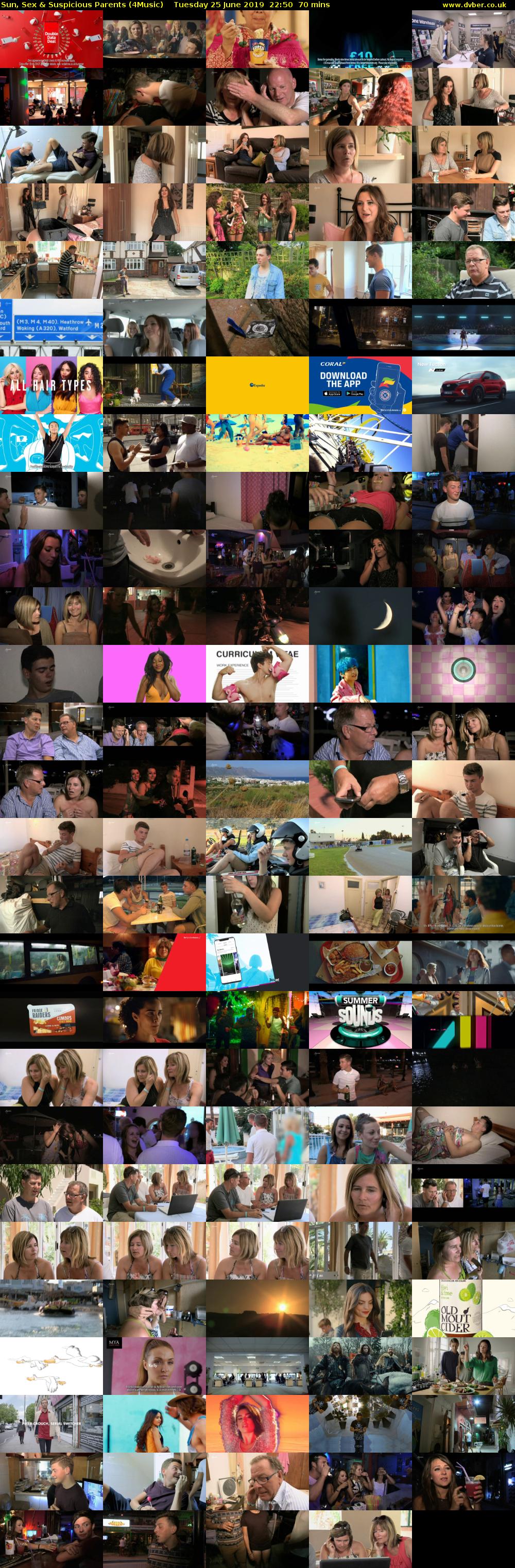 Sun, Sex & Suspicious Parents (4Music) Tuesday 25 June 2019 22:50 - 00:00
