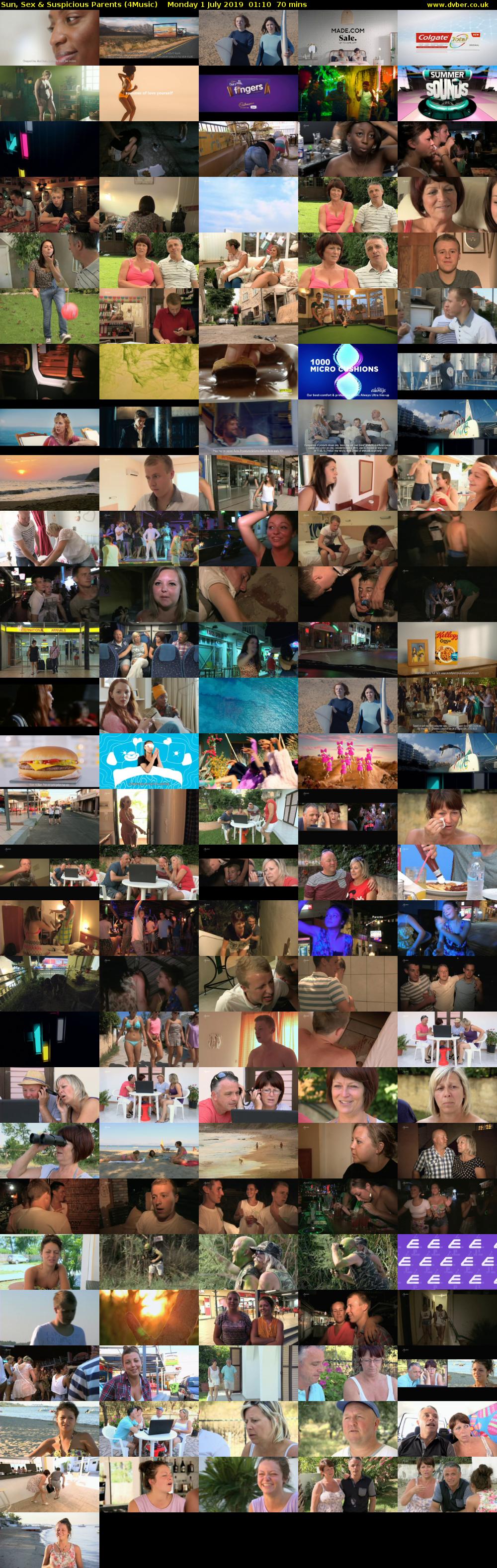 Sun, Sex & Suspicious Parents (4Music) Monday 1 July 2019 01:10 - 02:20