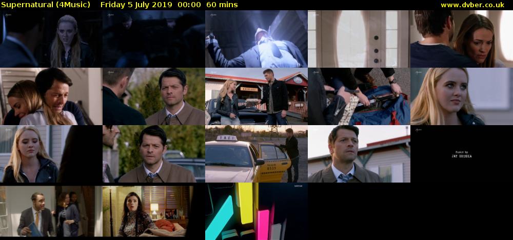 Supernatural (4Music) Friday 5 July 2019 00:00 - 01:00