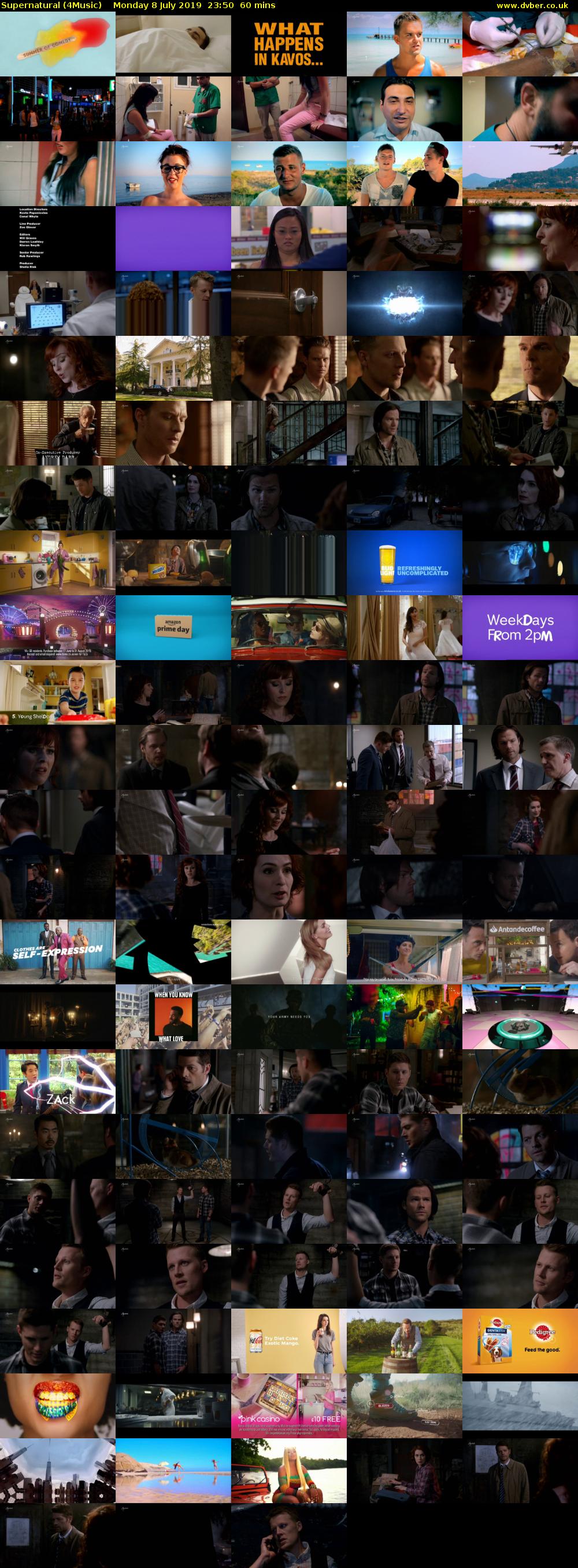 Supernatural (4Music) Monday 8 July 2019 23:50 - 00:50