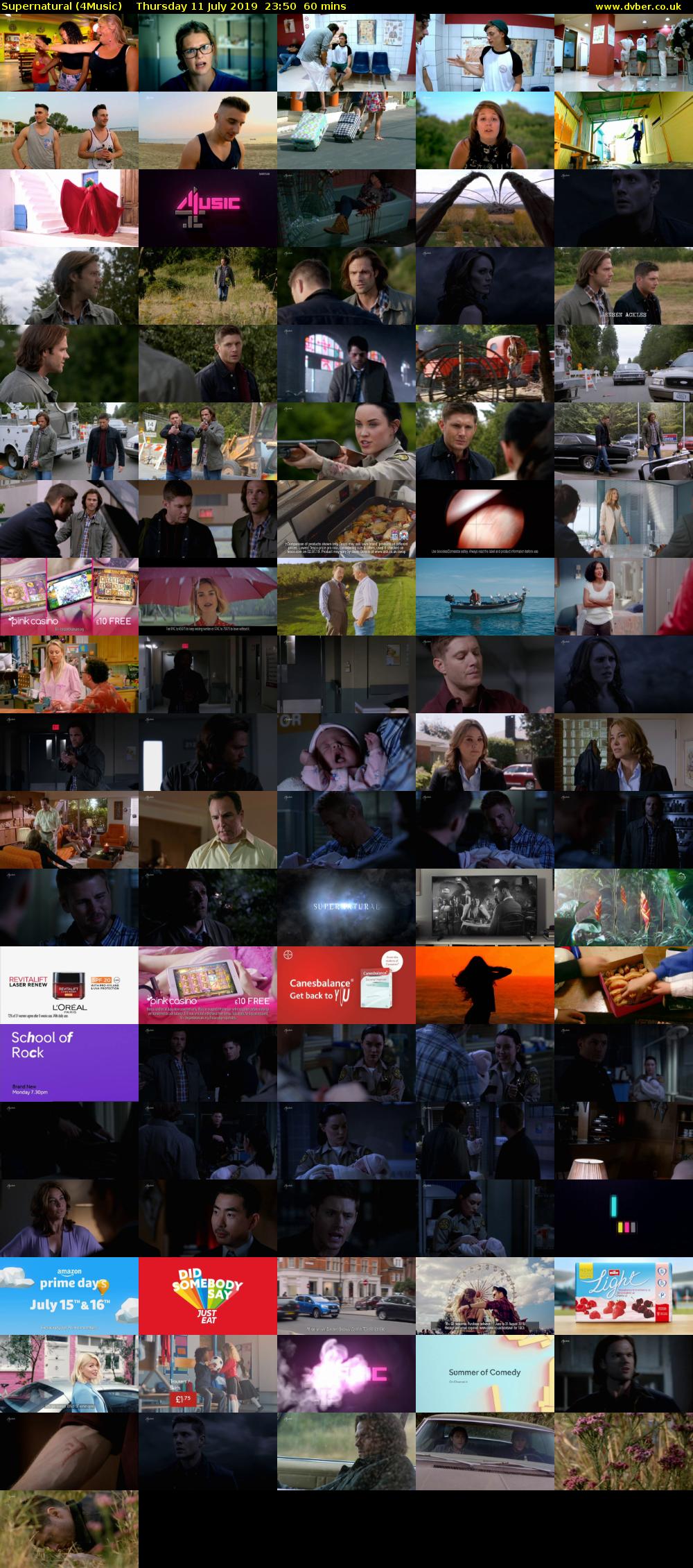 Supernatural (4Music) Thursday 11 July 2019 23:50 - 00:50