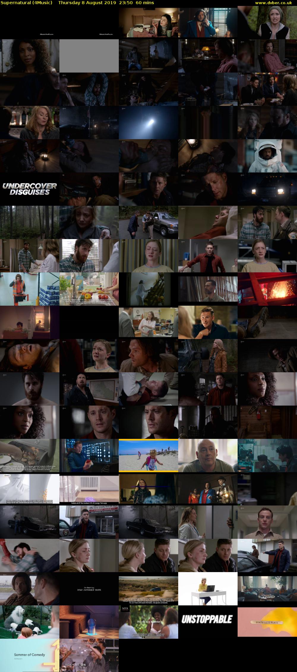 Supernatural (4Music) Thursday 8 August 2019 23:50 - 00:50