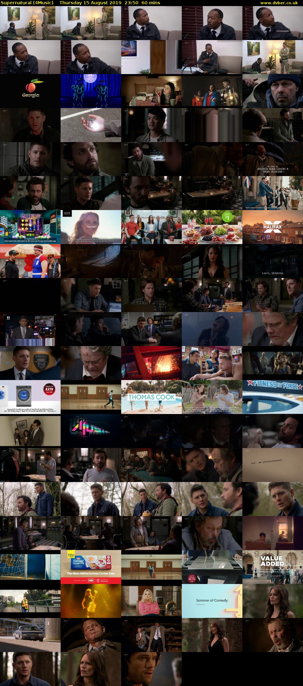 Supernatural (4Music) Thursday 15 August 2019 23:50 - 00:50