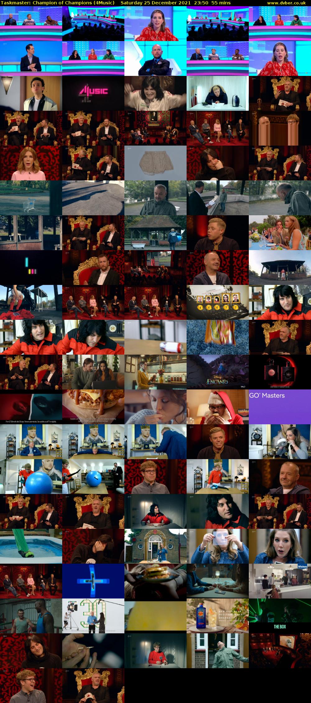 Taskmaster: Champion of Champions (4Music) Saturday 25 December 2021 23:50 - 00:45