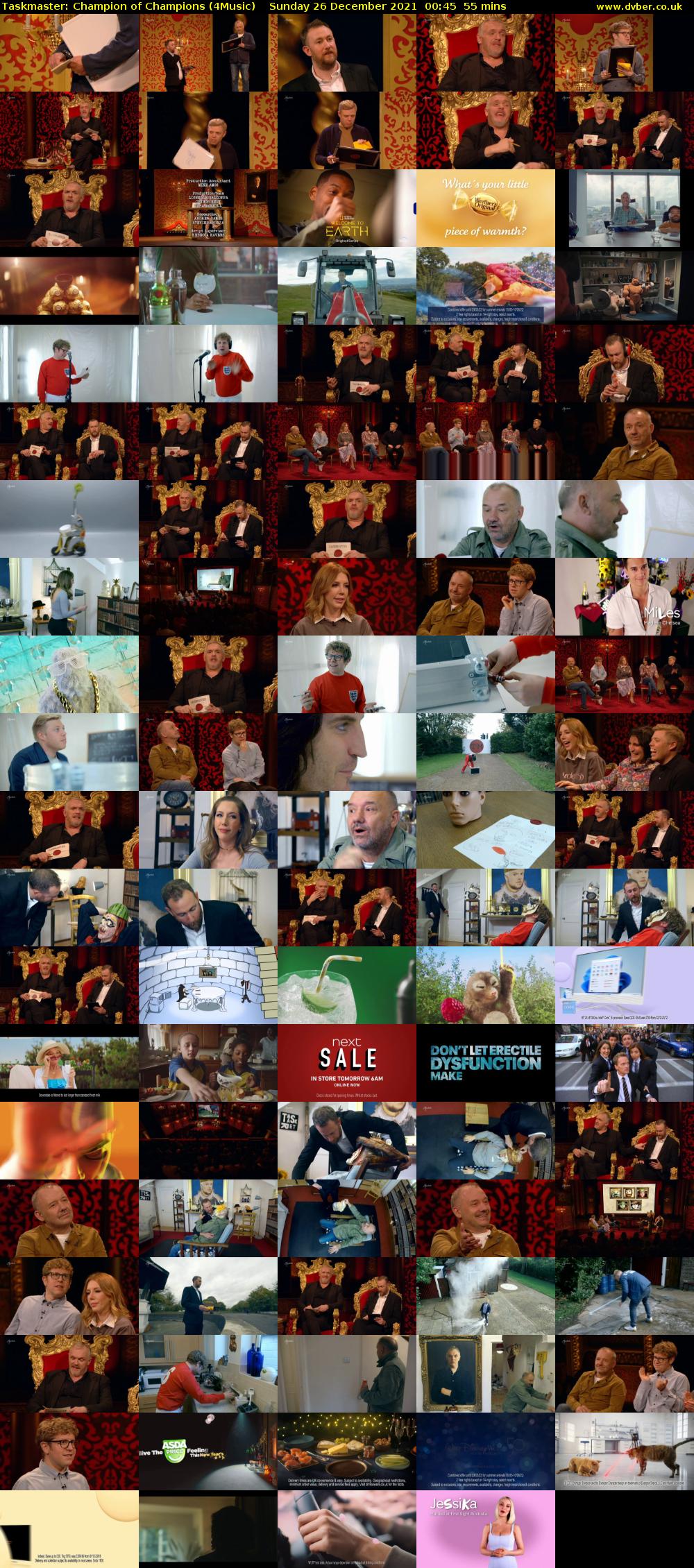 Taskmaster: Champion of Champions (4Music) Sunday 26 December 2021 00:45 - 01:40