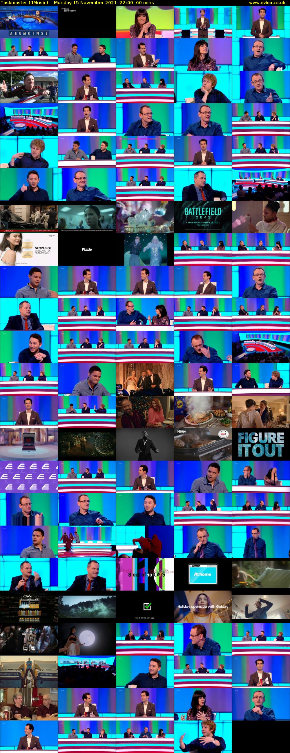 Taskmaster (4Music) Monday 15 November 2021 22:00 - 23:00