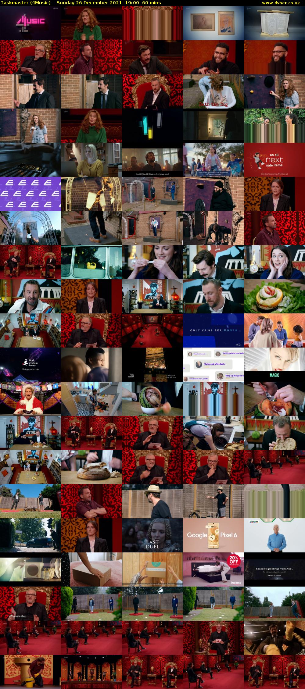 Taskmaster (4Music) Sunday 26 December 2021 19:00 - 20:00