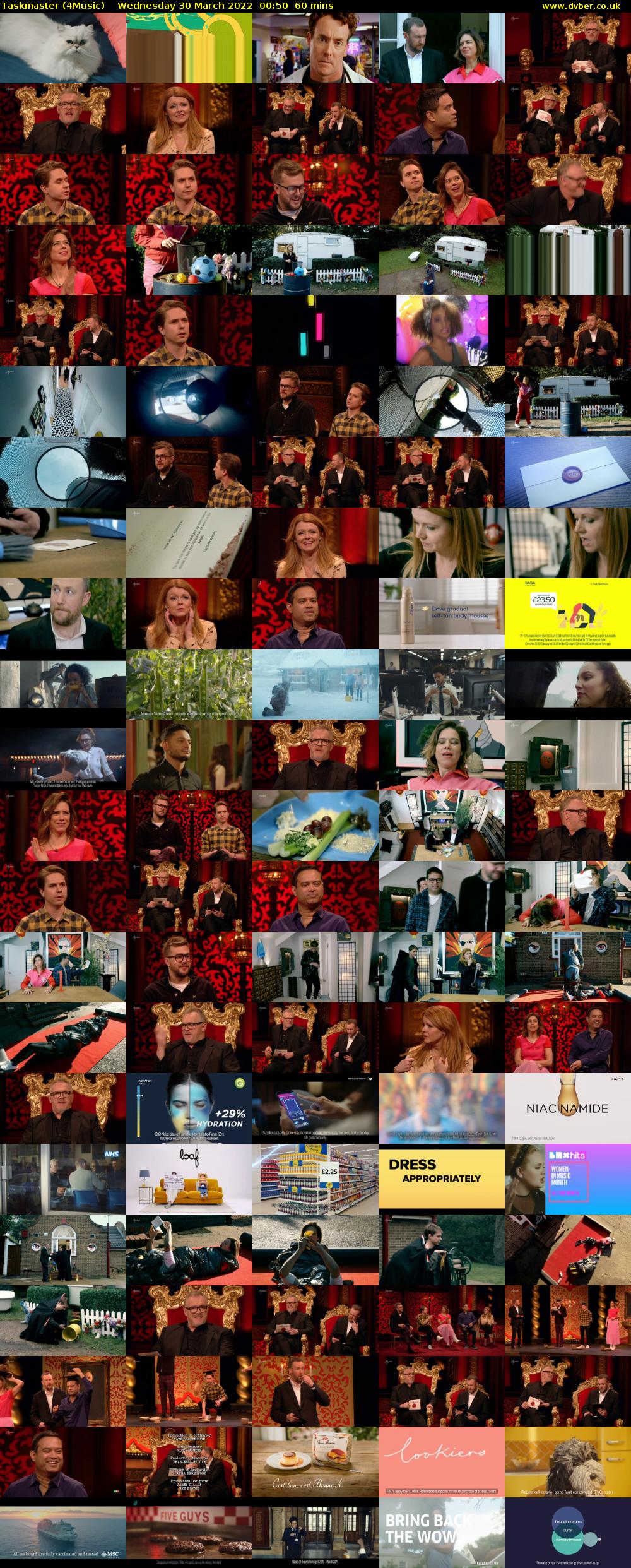 Taskmaster (4Music) Wednesday 30 March 2022 00:50 - 01:50