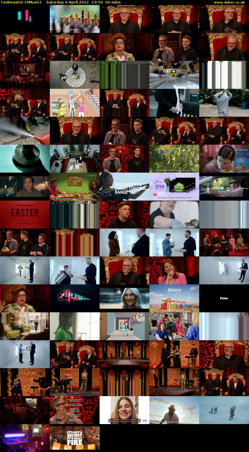 Taskmaster (4Music) Saturday 9 April 2022 23:50 - 00:50