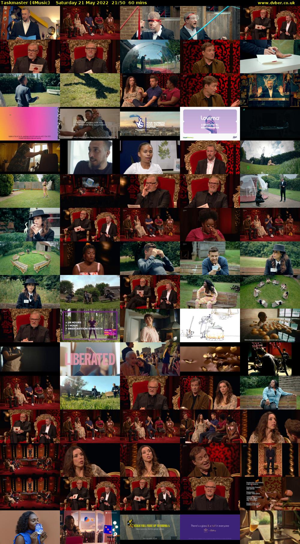 Taskmaster (4Music) Saturday 21 May 2022 21:50 - 22:50