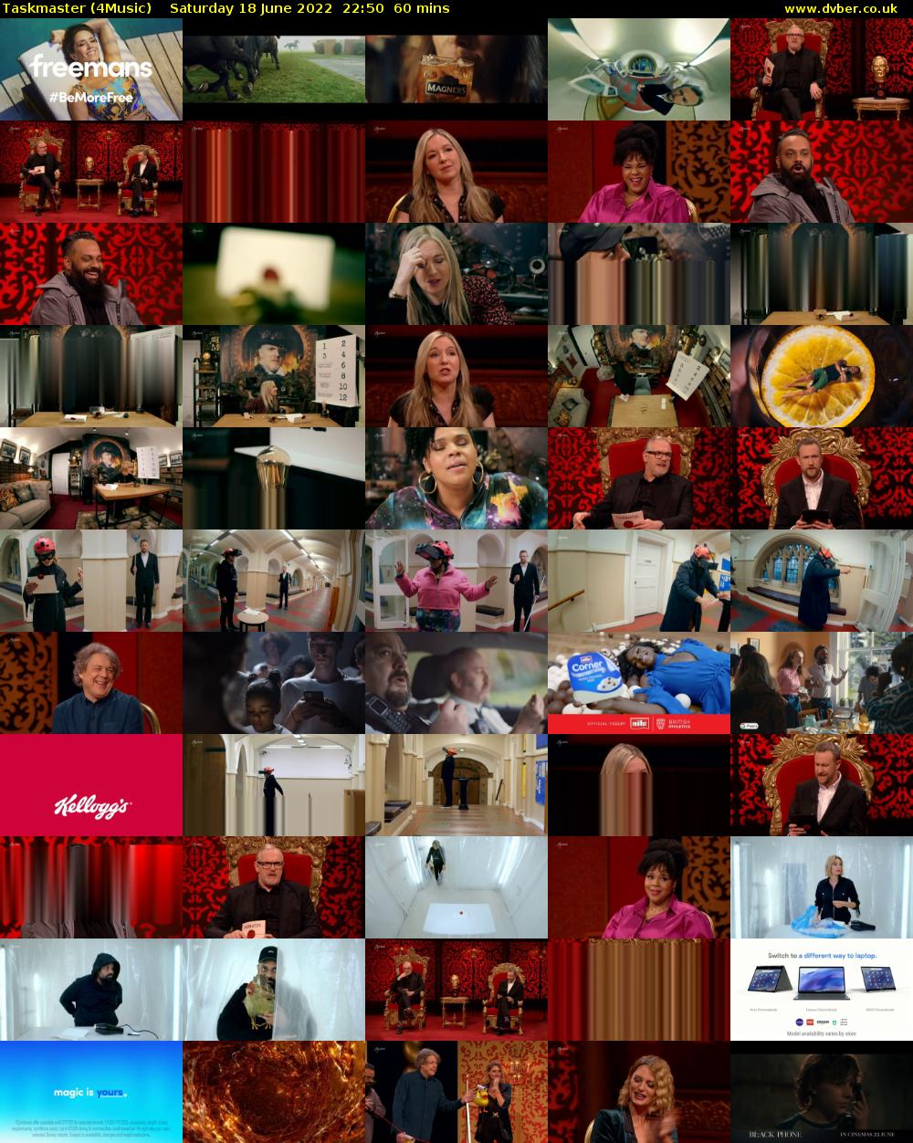 Taskmaster (4Music) Saturday 18 June 2022 22:50 - 23:50