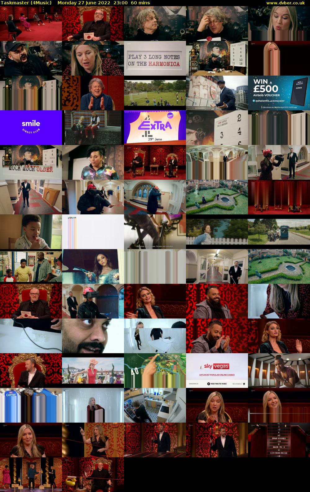 Taskmaster (4Music) Monday 27 June 2022 23:00 - 00:00