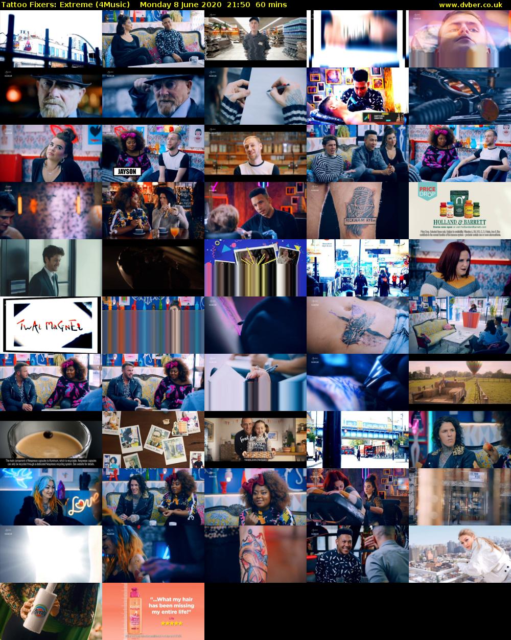 Tattoo Fixers: Extreme (4Music) Monday 8 June 2020 21:50 - 22:50