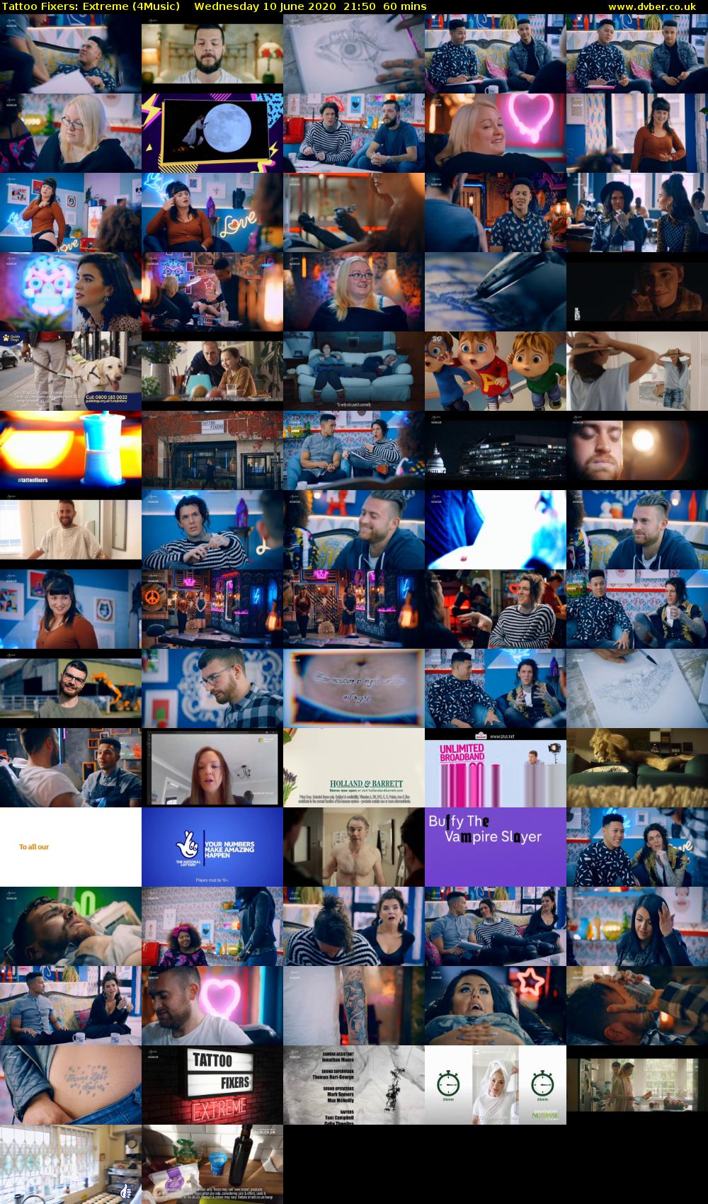 Tattoo Fixers: Extreme (4Music) Wednesday 10 June 2020 21:50 - 22:50