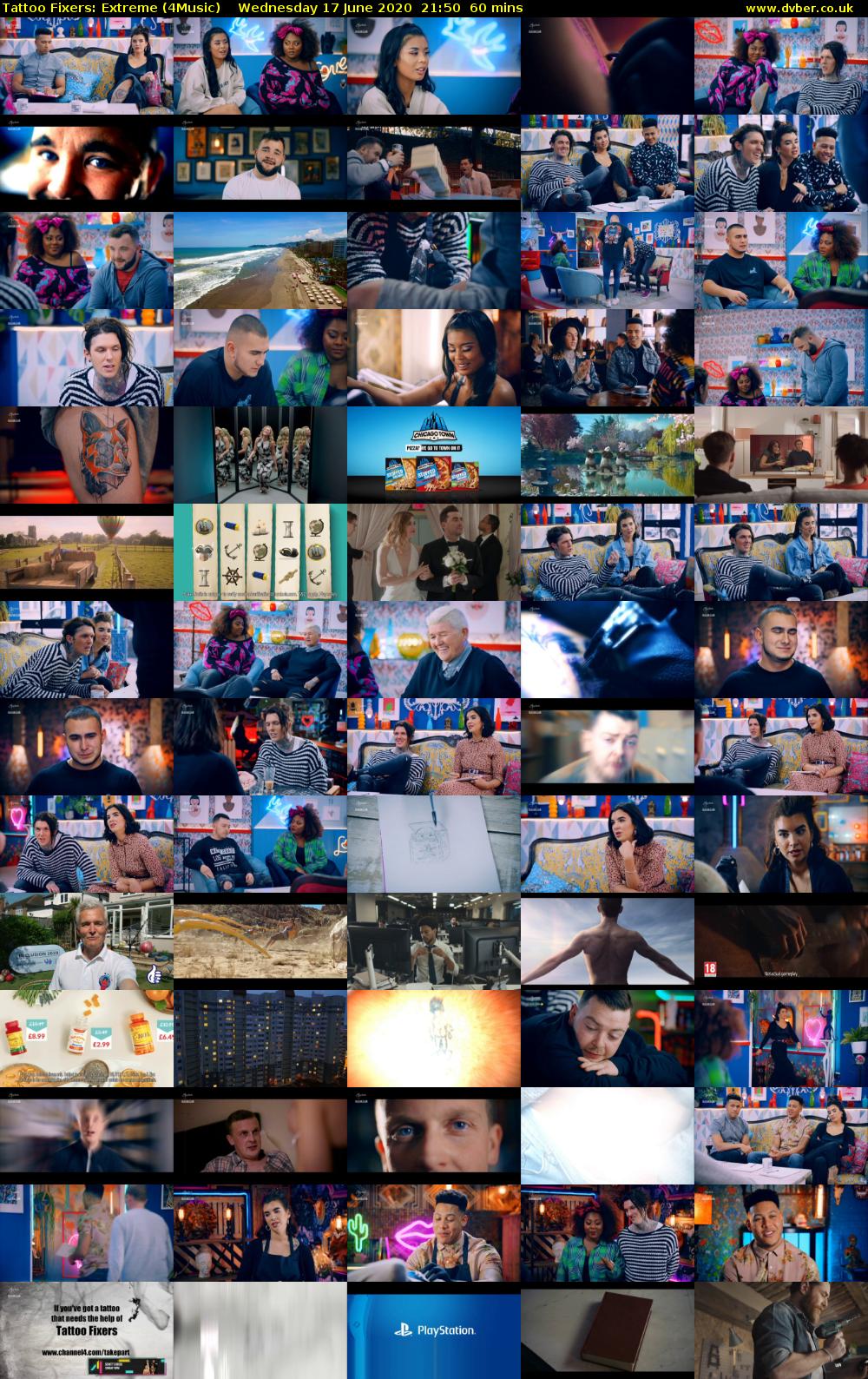 Tattoo Fixers: Extreme (4Music) Wednesday 17 June 2020 21:50 - 22:50