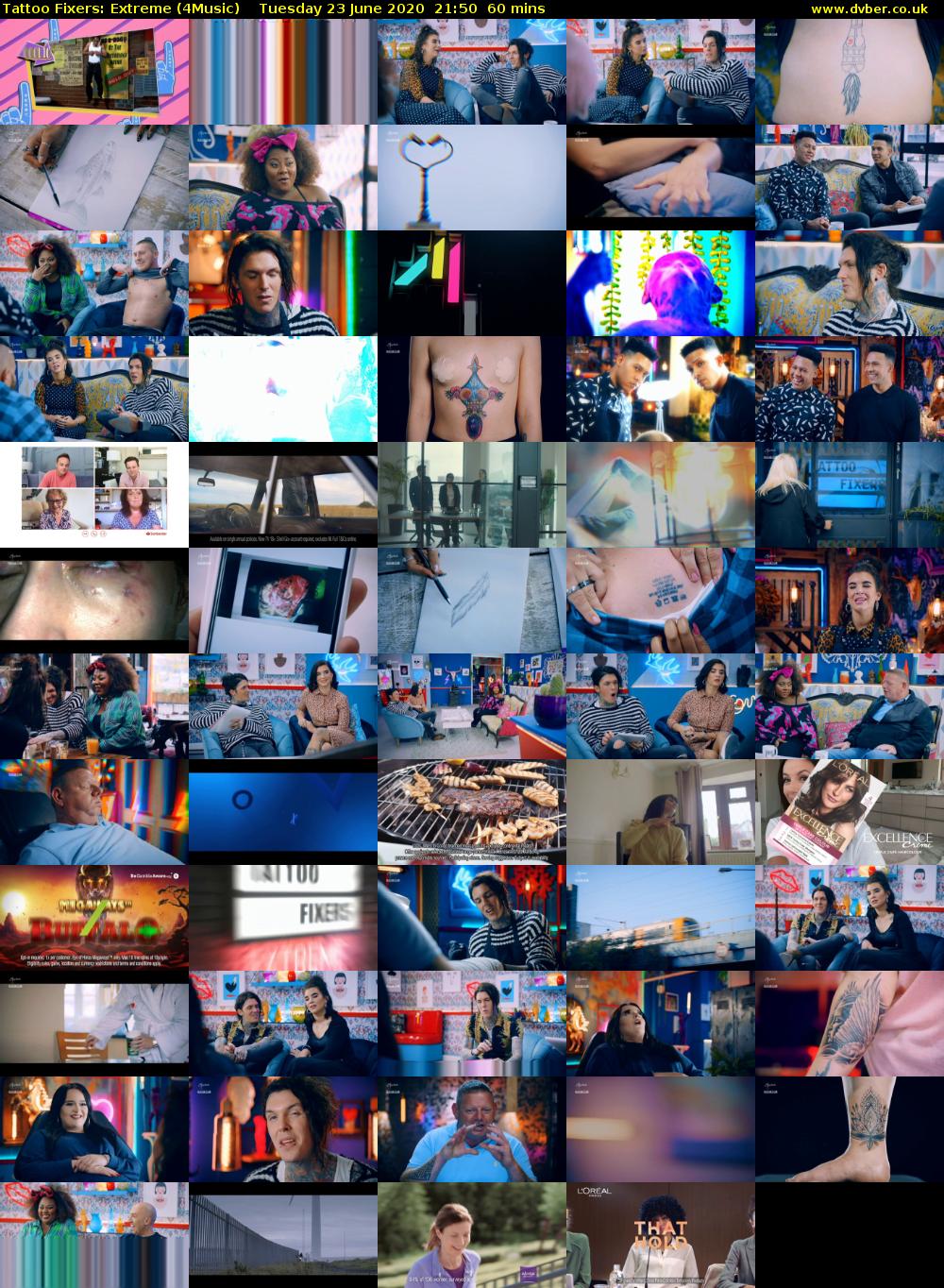 Tattoo Fixers: Extreme (4Music) Tuesday 23 June 2020 21:50 - 22:50