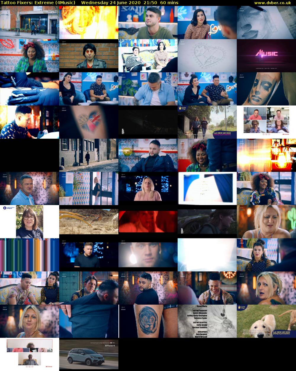 Tattoo Fixers: Extreme (4Music) Wednesday 24 June 2020 21:50 - 22:50