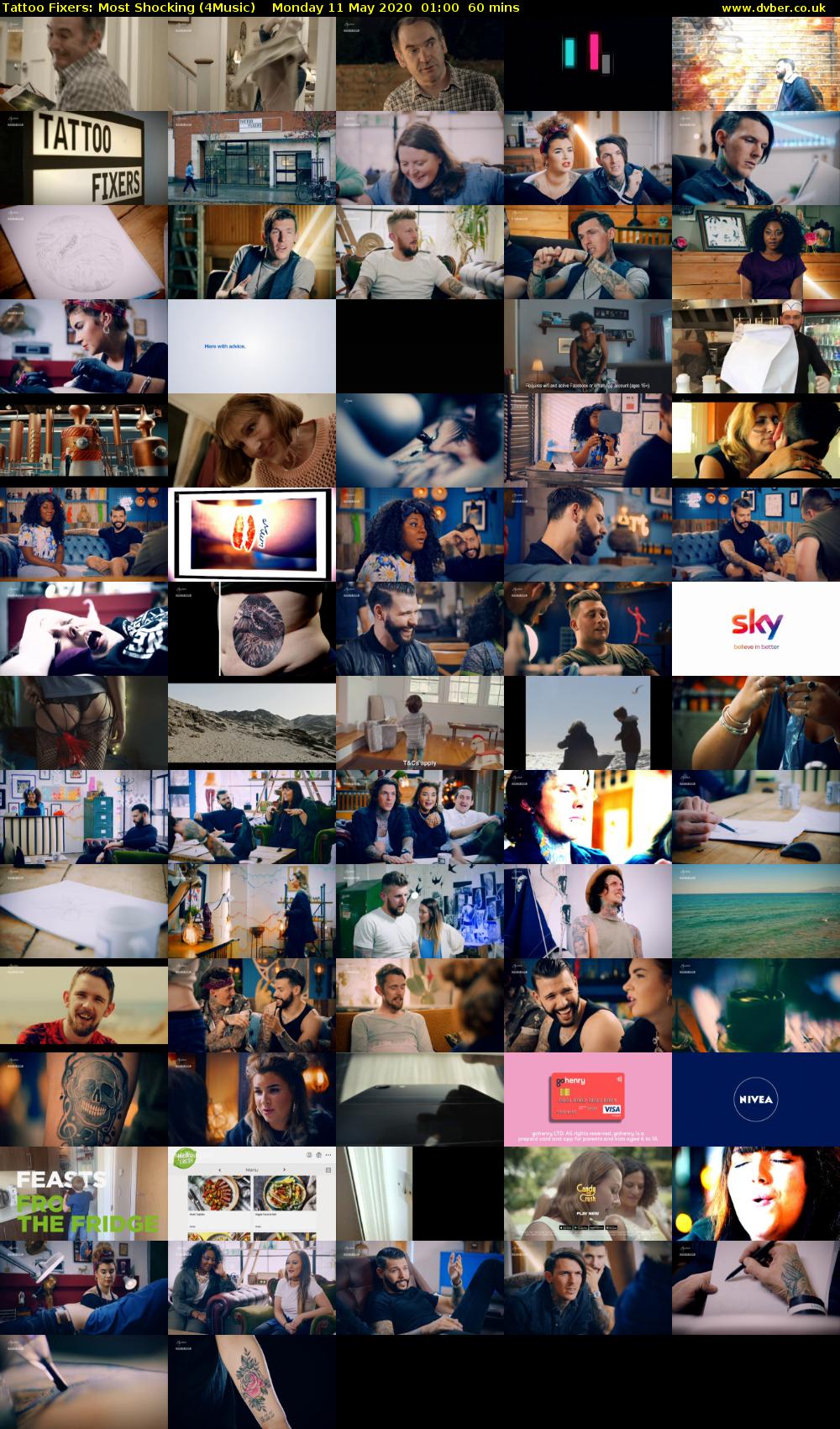 Tattoo Fixers: Most Shocking (4Music) Monday 11 May 2020 01:00 - 02:00
