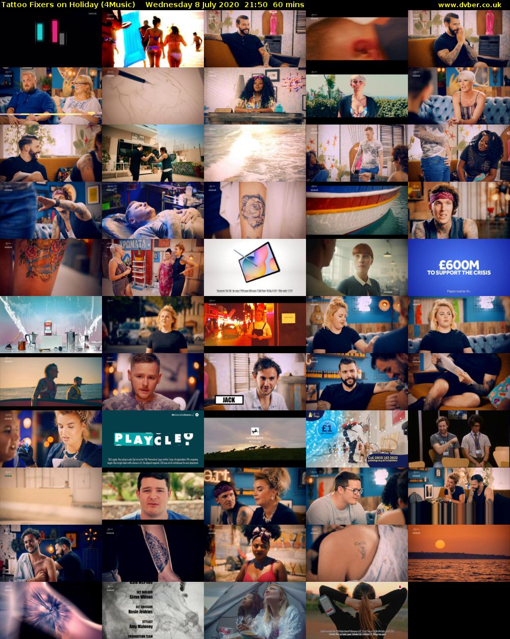 Tattoo Fixers on Holiday (4Music) Wednesday 8 July 2020 21:50 - 22:50