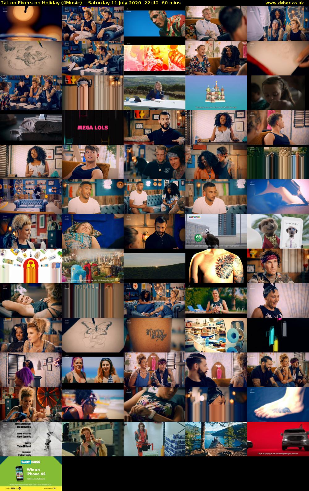 Tattoo Fixers on Holiday (4Music) Saturday 11 July 2020 22:40 - 23:40