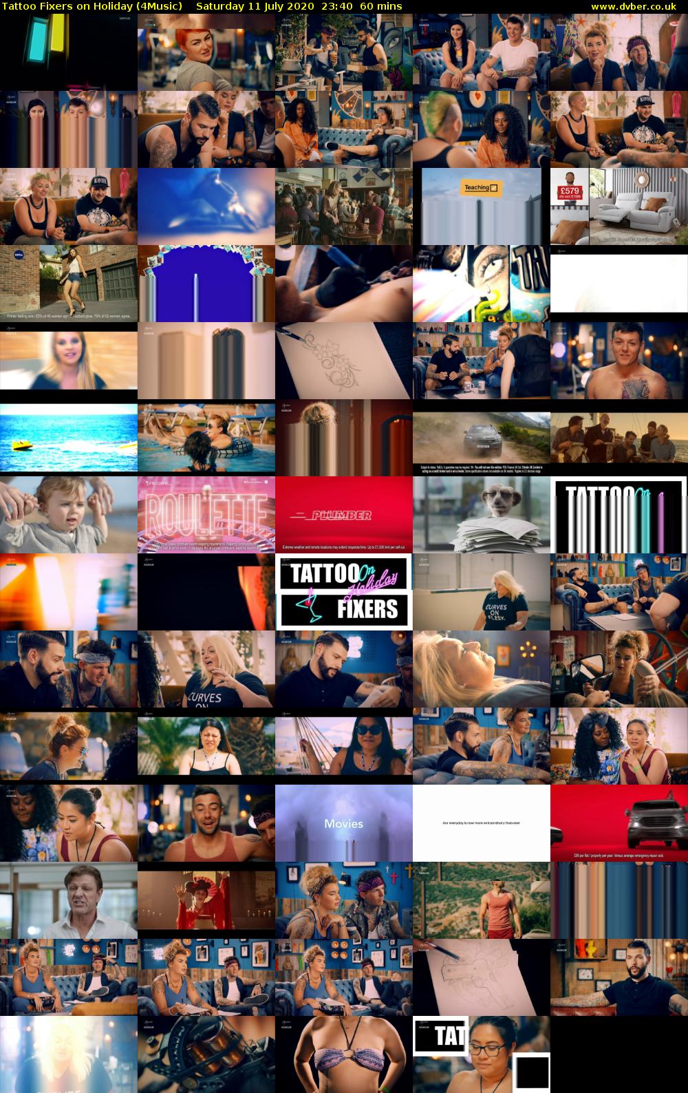 Tattoo Fixers on Holiday (4Music) Saturday 11 July 2020 23:40 - 00:40