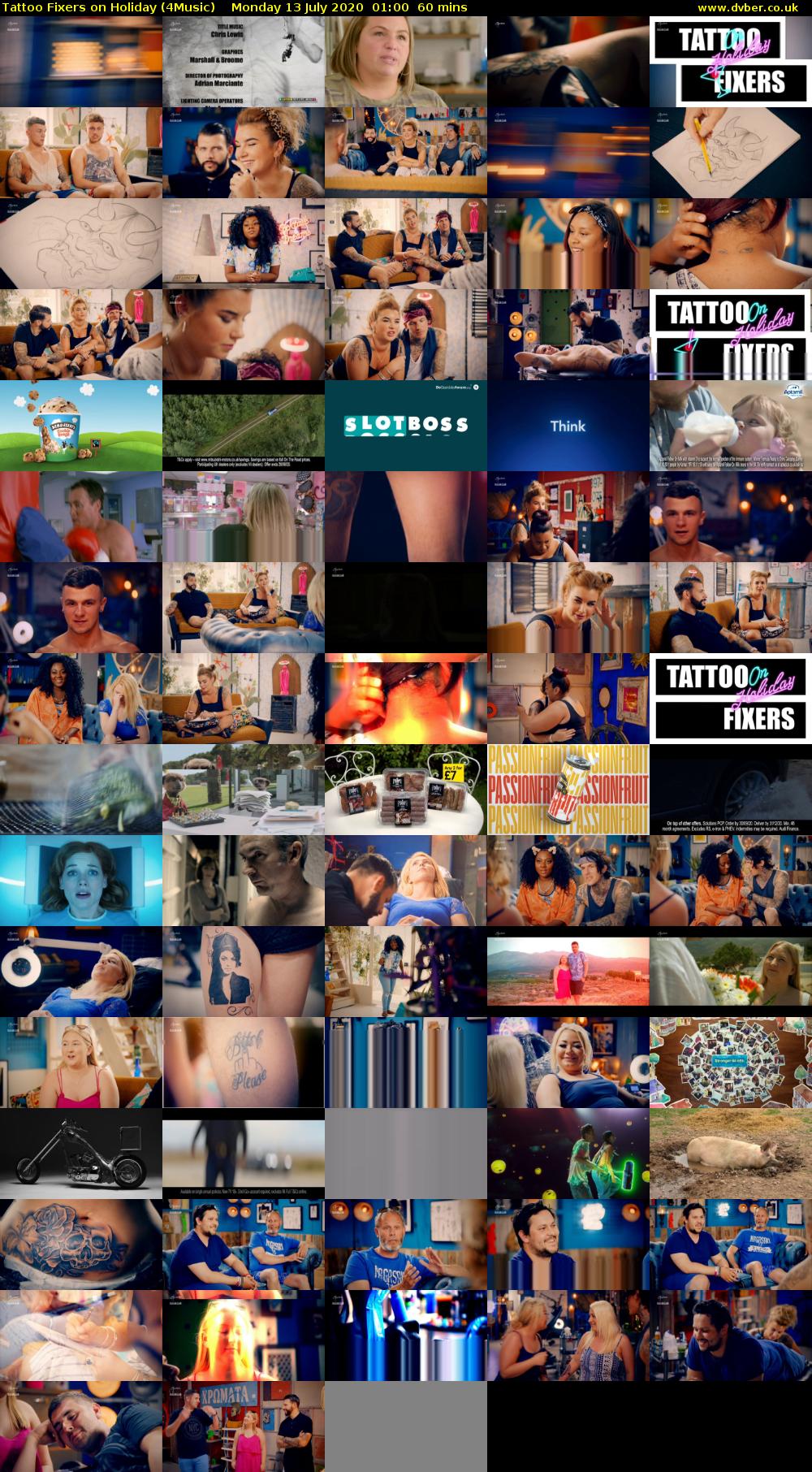 Tattoo Fixers on Holiday (4Music) Monday 13 July 2020 01:00 - 02:00