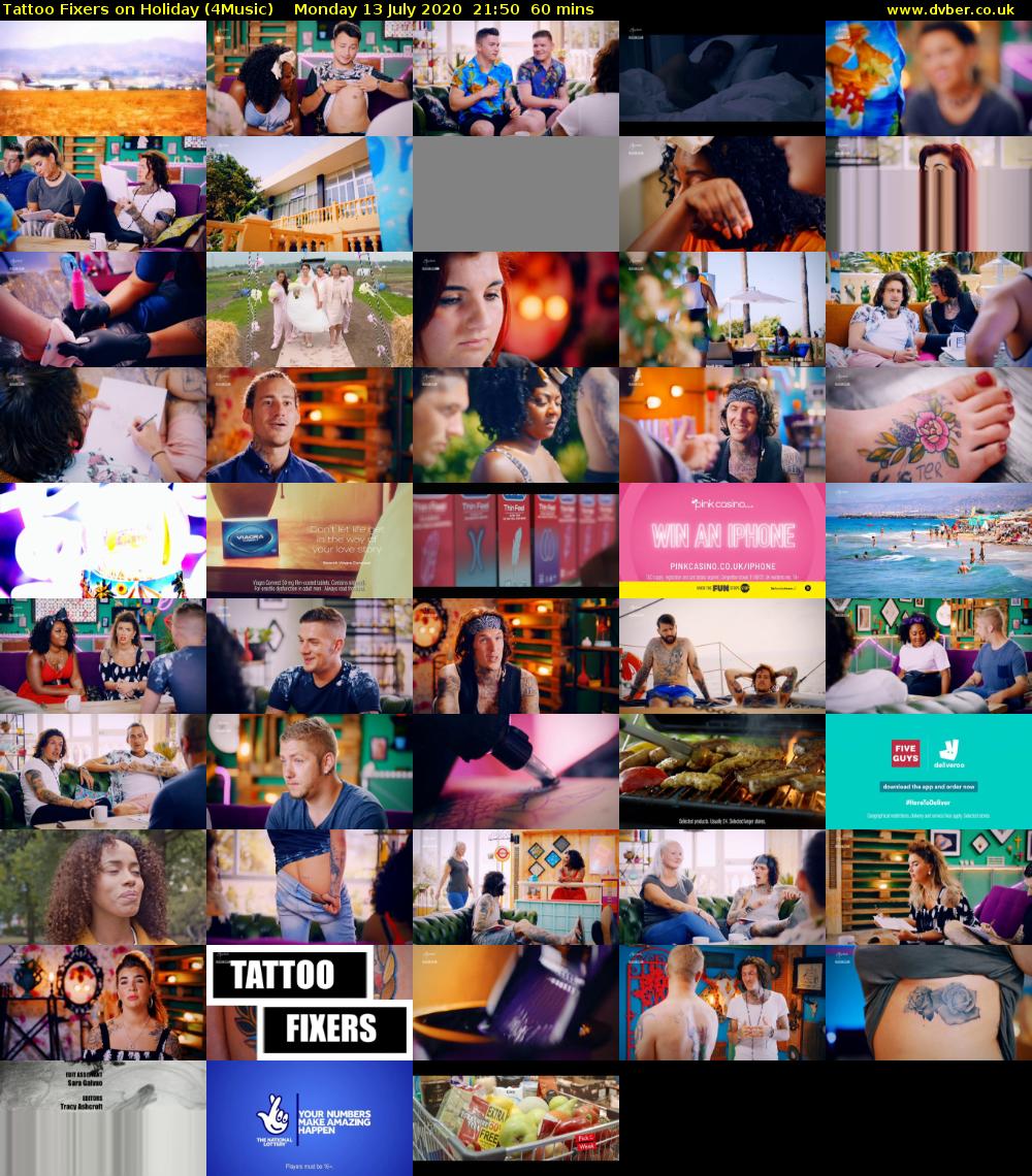 Tattoo Fixers on Holiday (4Music) Monday 13 July 2020 21:50 - 22:50