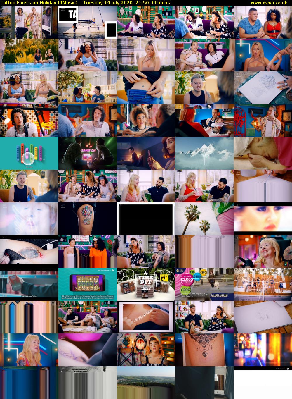 Tattoo Fixers on Holiday (4Music) Tuesday 14 July 2020 21:50 - 22:50