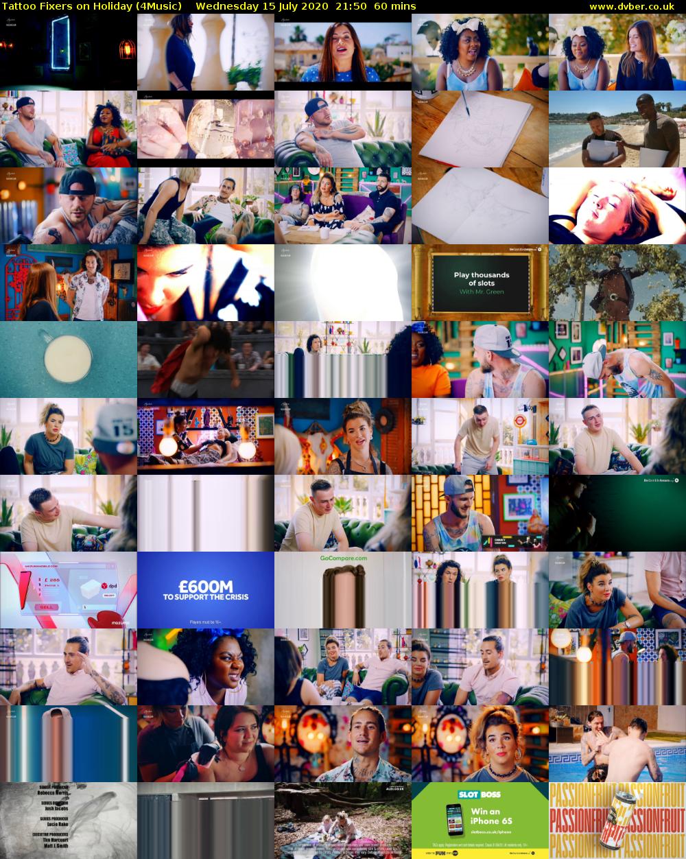 Tattoo Fixers on Holiday (4Music) Wednesday 15 July 2020 21:50 - 22:50