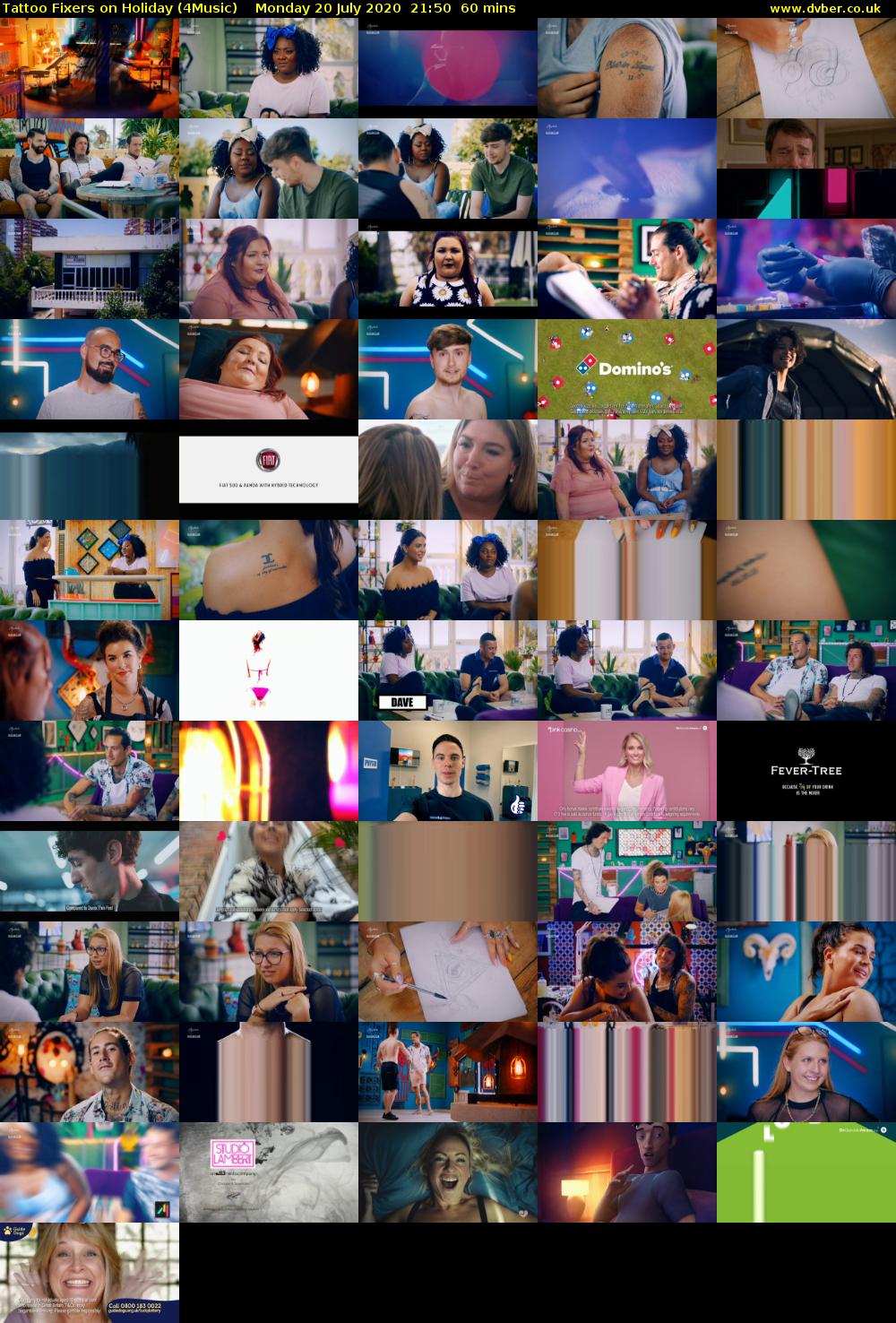 Tattoo Fixers on Holiday (4Music) Monday 20 July 2020 21:50 - 22:50